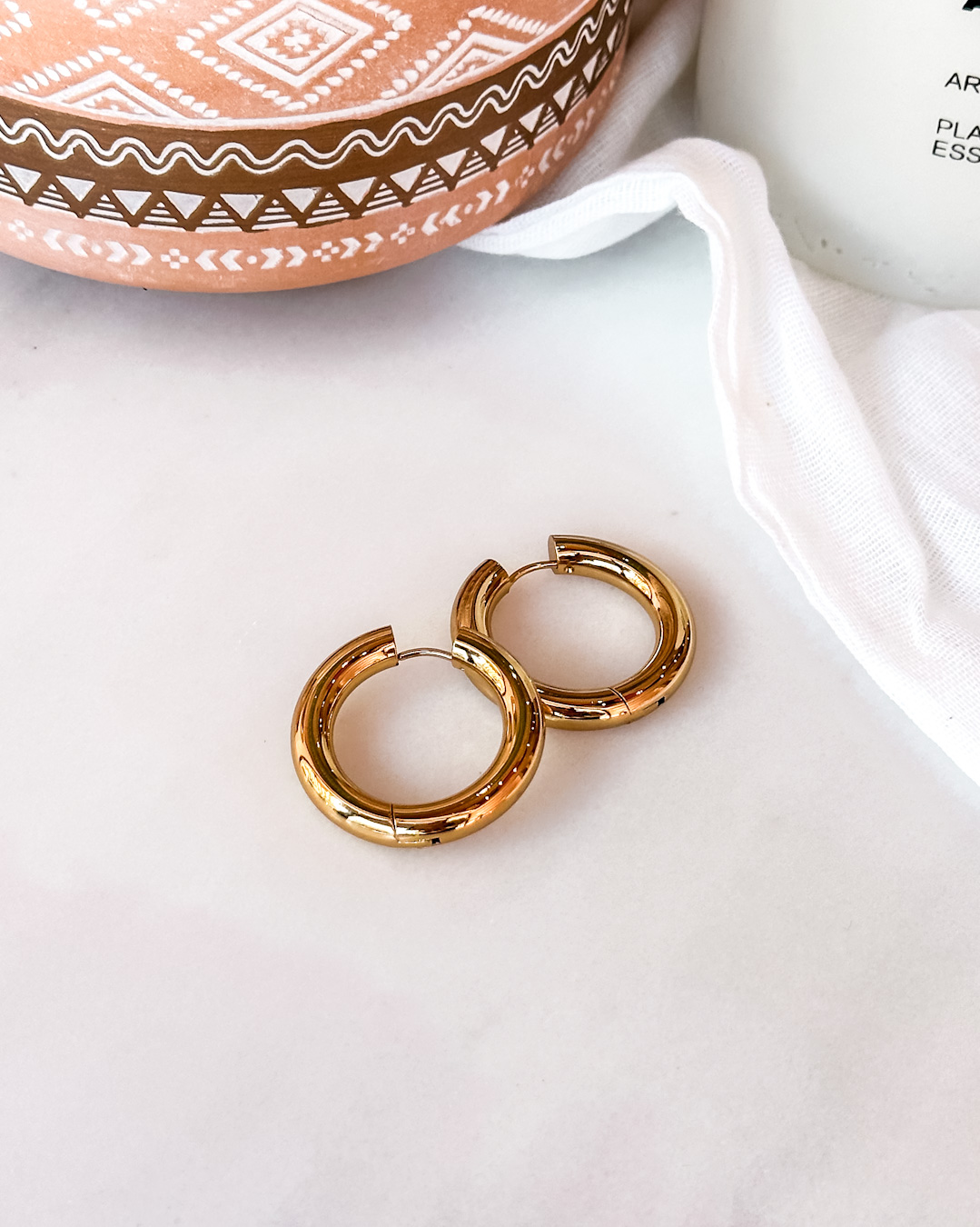 Golden hoops